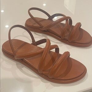 NEW unworn Women’s Brown Strappy Slingback Sandals
